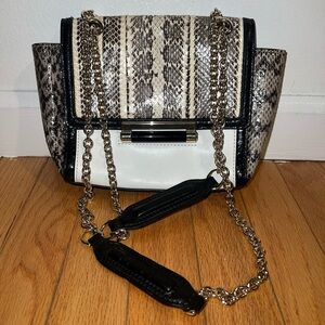 Diane Von Furstenberg Black and White snake print.
